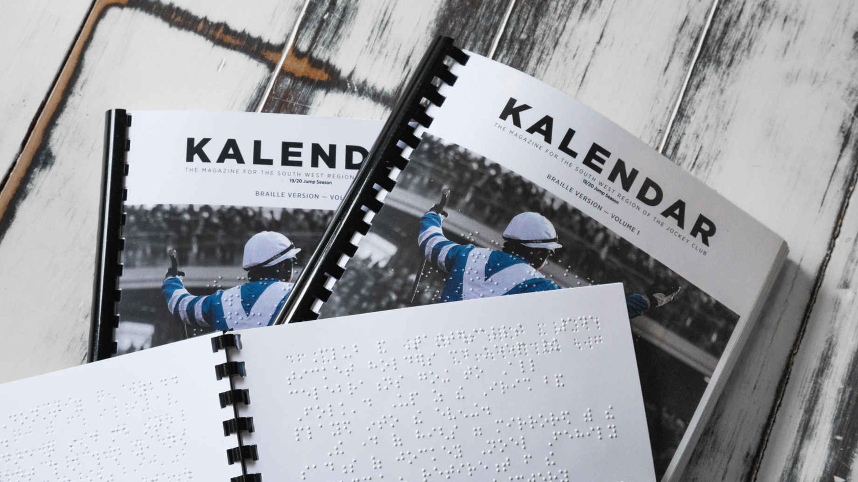 Printed Braille Kalendar magazines