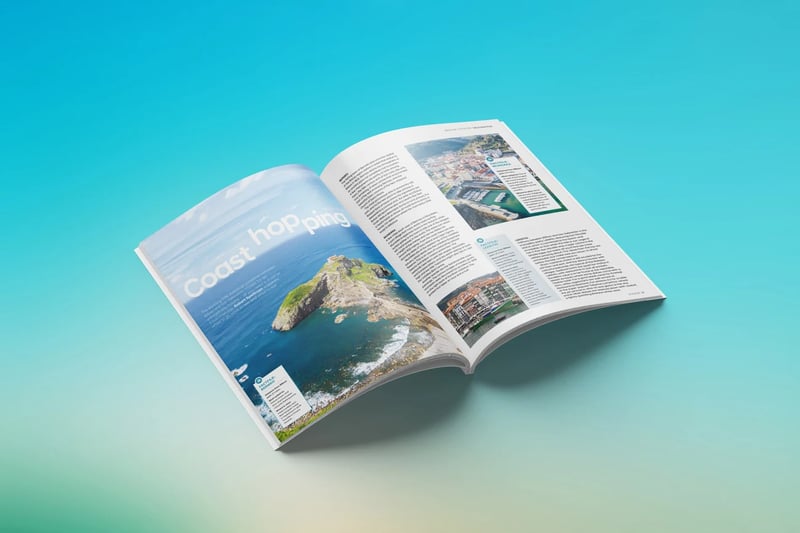 Brittany Ferries Centre Spread in Voyage Magazine