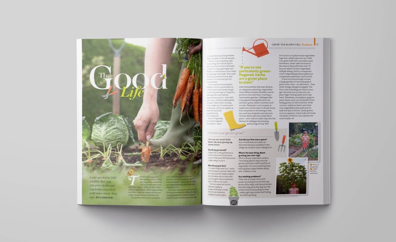 Village Life magazine spread 1.
