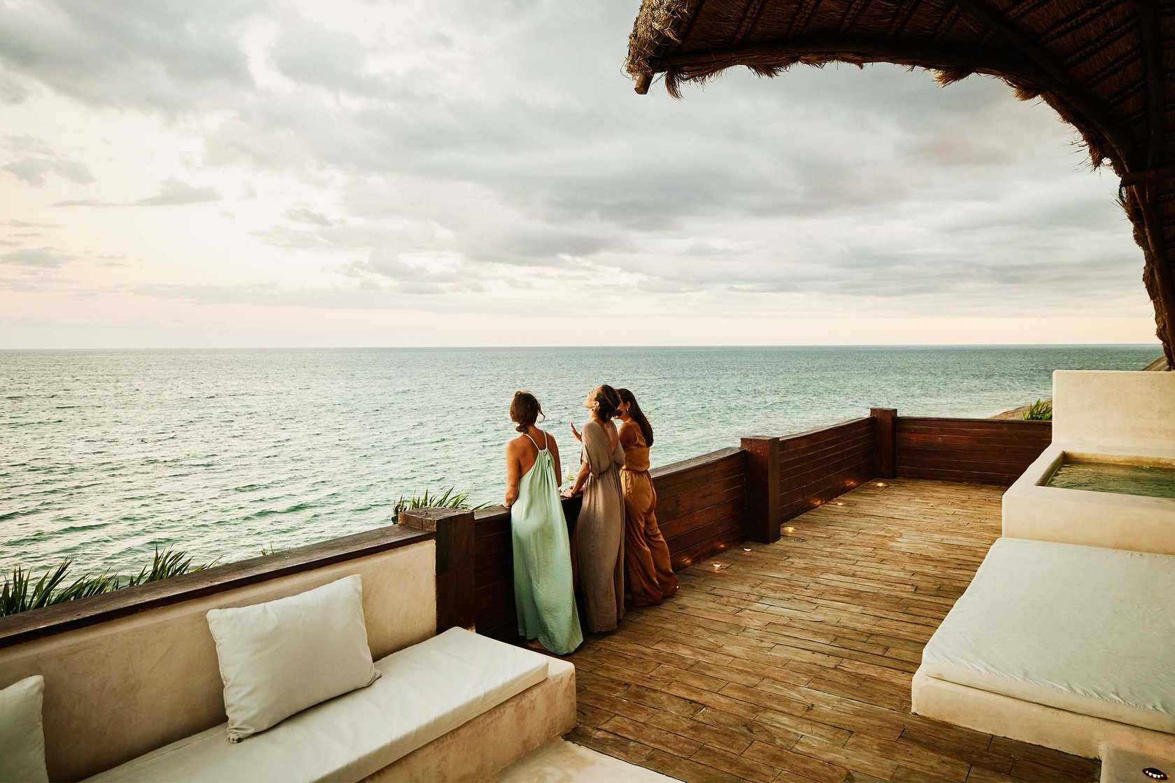 Enjoying a luxurious trip by the sea