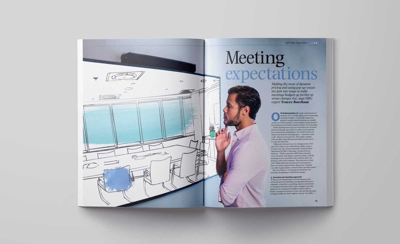 Inside spread for AMEX