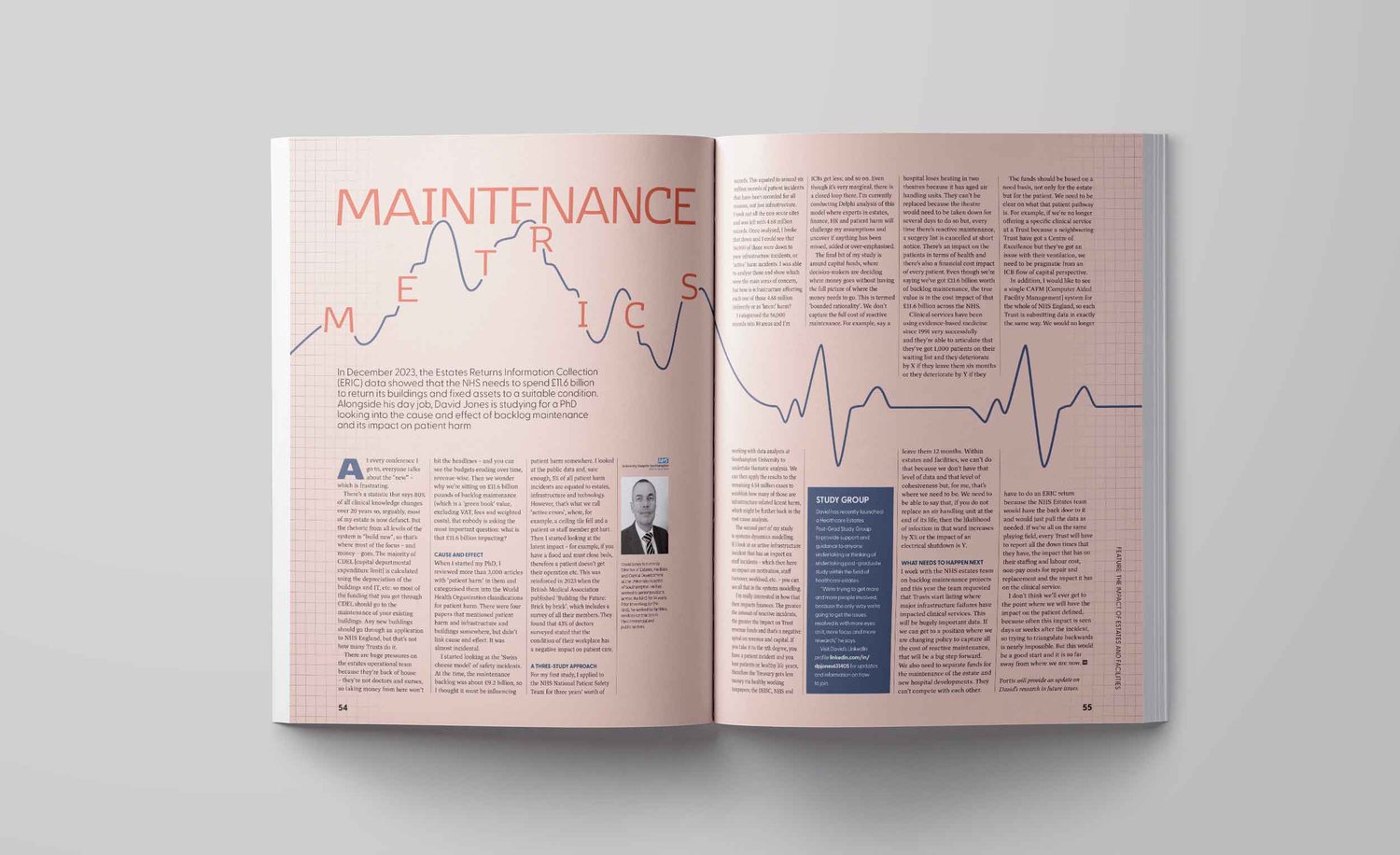 spread from Health Space's Fortis magazine