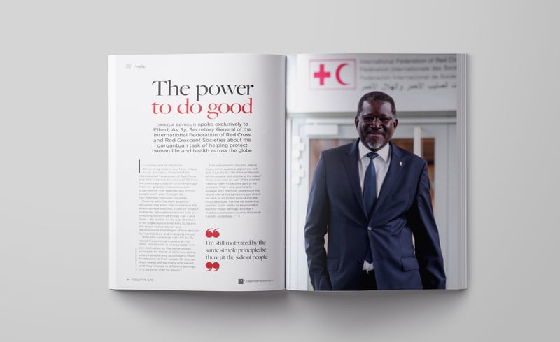 Odgers magazine spread