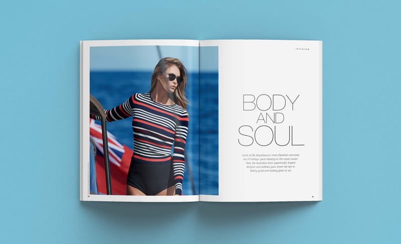 Burgess Yachts Magazine layouts