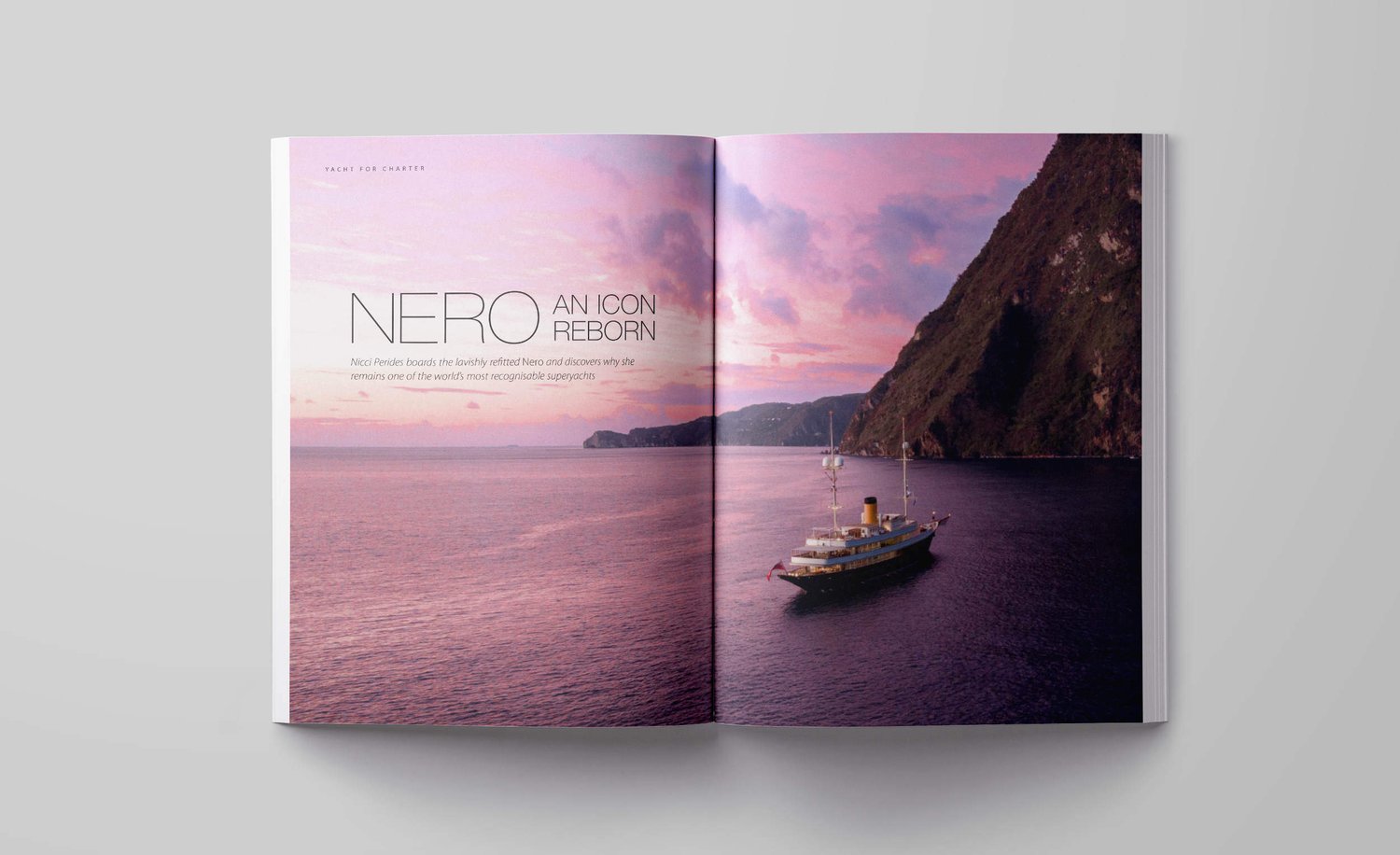 Burgess magazine spread.