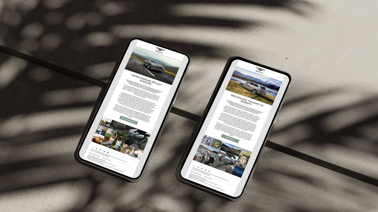 Email marketing for Bentley Motors