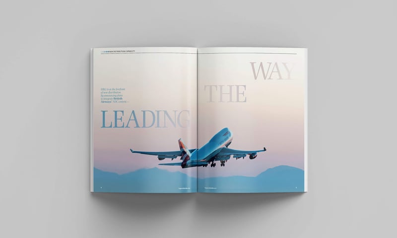 'On Business' Magazine centre spread