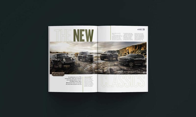 Jeep magazine '7' inside layout