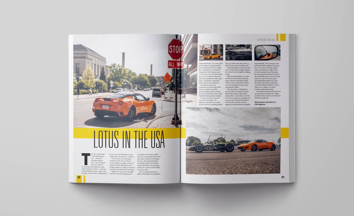 A double-page spread of Lotus Magazine 3.