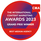 Content Marketing Agency of the Year at the CMA Awards