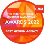 Content Marketing Agency of the Year at the CMA Awards