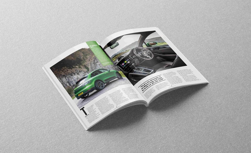 Porsche Magazine Layout