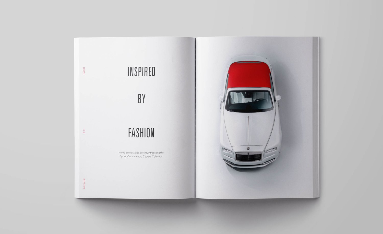 A Rolls-Royce magazine spread.