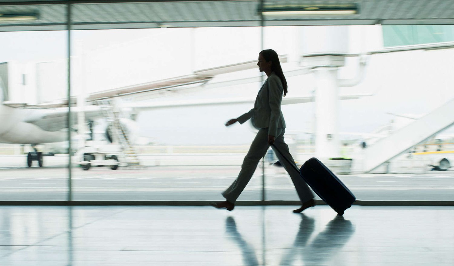 Traveller at airport